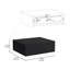 Table de chevet flottante H 5 po, tablette de chevet murale moderne avec tiroir, noir-1687983473