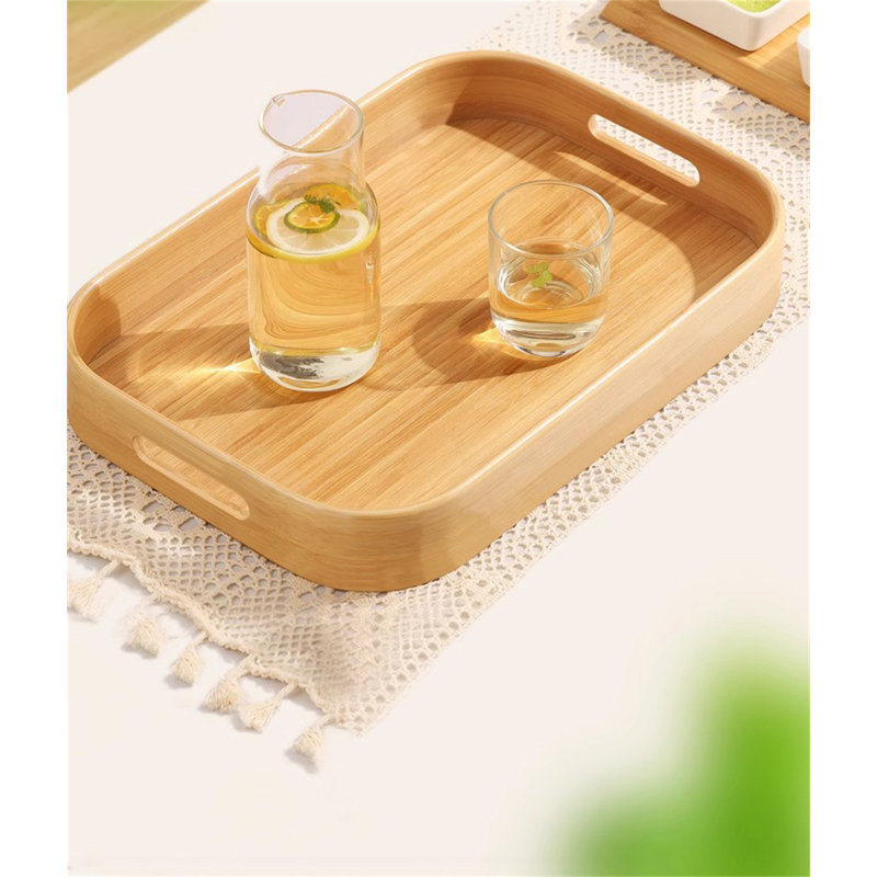 Shuab Bamboo Tray, 1.97" H x 11.02" W x 15.75" D