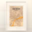 « detroit »-impression d’art graphique sans cadre sur papier-31736915