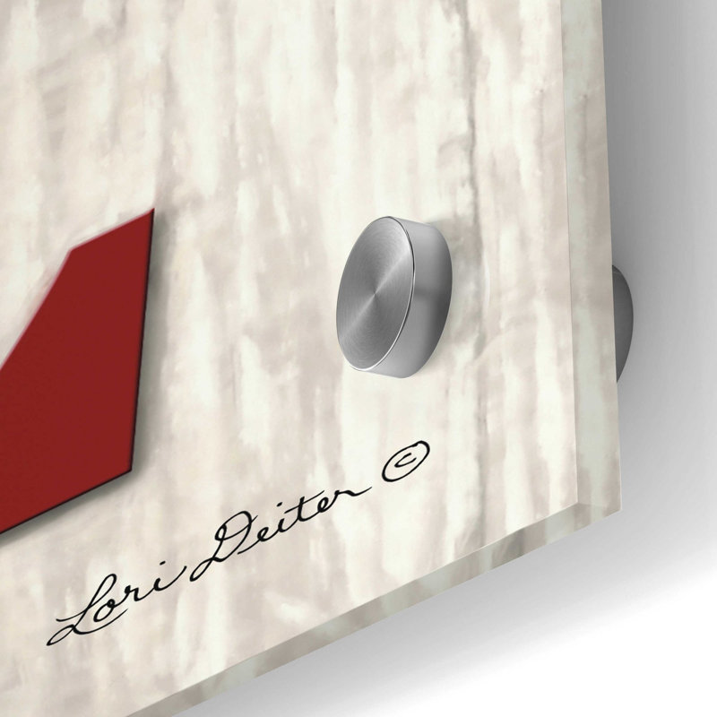 «Christmas Home Vertical I» par Lori Deiter, art mural en verre acrylique, H 48 po x l 16 po