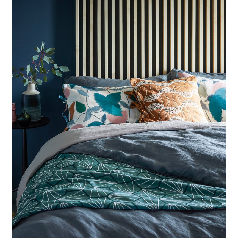 Akira Multi-Purpose Fabric, Ginger/Teal/Olive