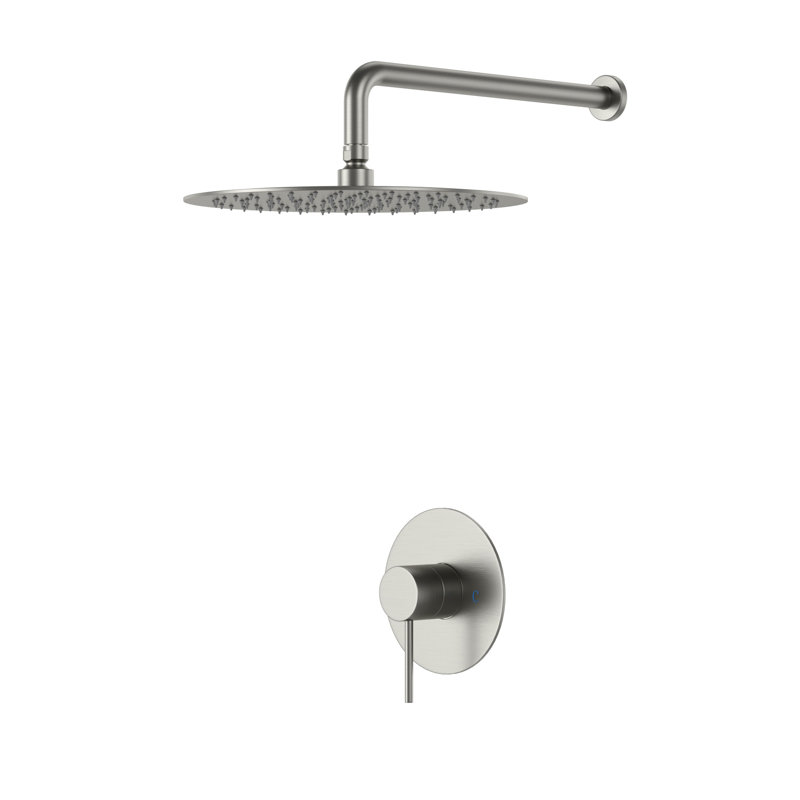 Pomme de douche à pluie 10 po, Nickel brossé