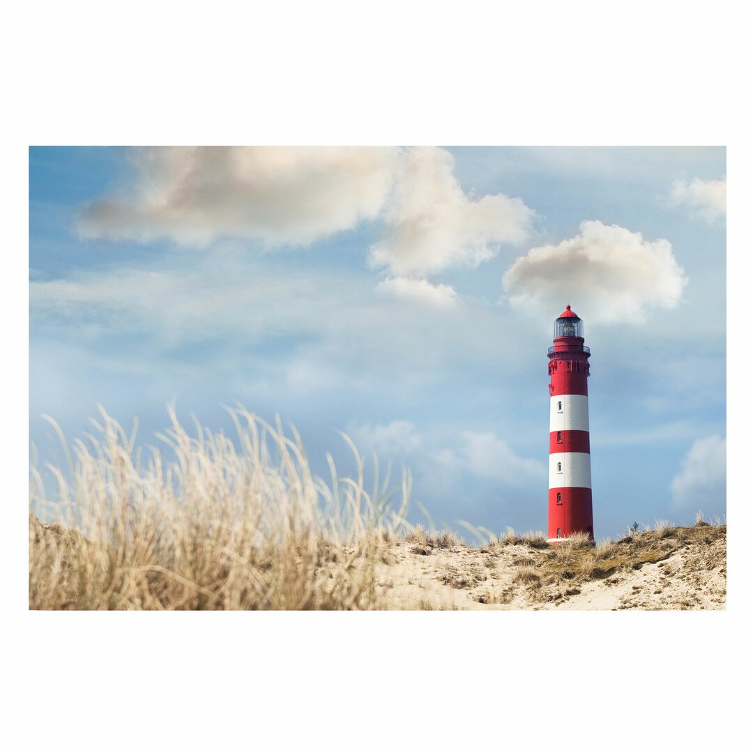 Strukturierte Tapete Beach with Lighthouse