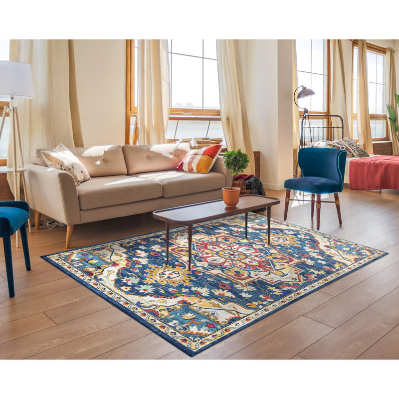 Olu Floral Area Rug, Rectangle 60cm x 110cm