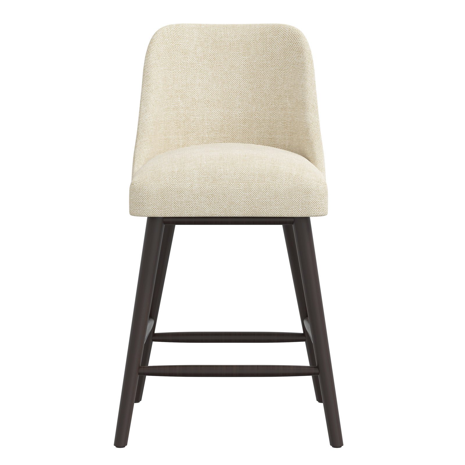 Gallie Counter & Bar Stool, Counter Stool (27” Seat Height), Espresso, Black Wood