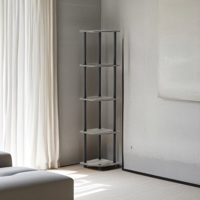 5 Tier Corner Display Rack Multipurpose Shelving Unit