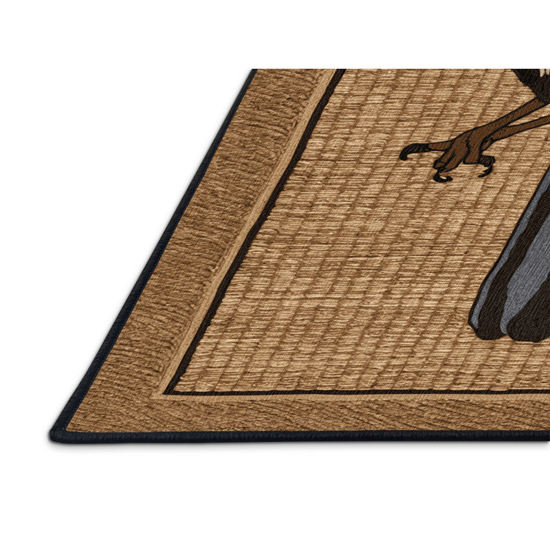  Tapis lavable touffeté à mésanges, Rectangulaire 2 pi x 3 pi
