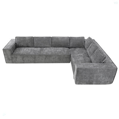 Boneless 6 Seat Wrinkle-resistant Chenille Couch Set