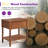 24'' Turned Solid Wood Spindle Nightstand with Drawer&Open Shelf,Brown-535674762-534350924