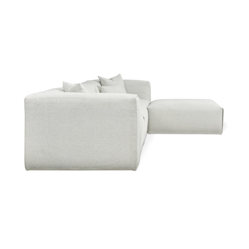 Nest Modular 4-PC Sectional, Fog Boucle
