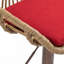 Ensemble de 2 tabourets de bar modernes pivotants avec repose-pieds pour cuisine et salle à manger (rouge)