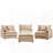 3-Seater Comfy Cloud Couches With Movable Ottoman-366881469