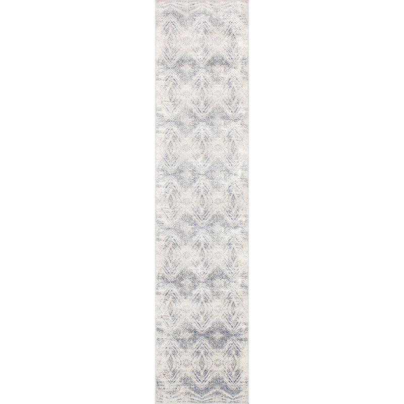 Tapis gris / beige Efes, Tapis de couloir 2 pi 4 po x 6 pi