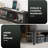 Bed Frame with 2-Tier Storage Headboard, Platform Bed with LED Lights and Charging Station, Underbed Storage Space-534777983-521524618