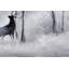 Hand -painted winter forest acrylic painting