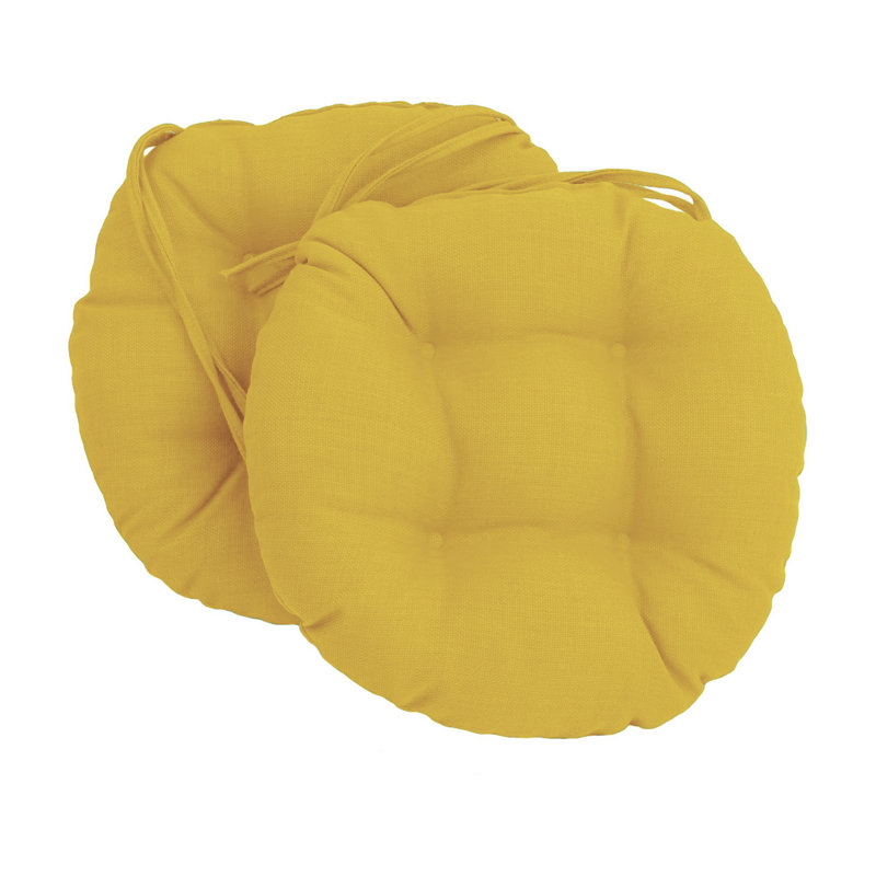 Coussin de siège d'extérieur 6 pièces Red Barrel Studio®, Citron