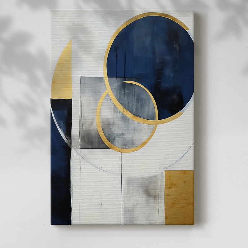 Série ABSTRACT dxlvi - Toile tendue avec châssis de qualité supérieure - Prêt à être accroché, H 18 po x l 12 po