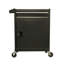 Coffre à outils 5 tiroirs à grande capacité avec armoire à roulettes et rangement noir amovible avec roulettes et serrure pour garage d'atelier-211804581