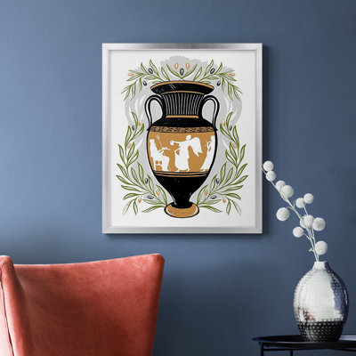 Vases grecs II - Toile encadrée de qualité supérieure - prête à être accrochée