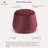Grasmere 24" Wide Velvet Ottoman Plum-128756672