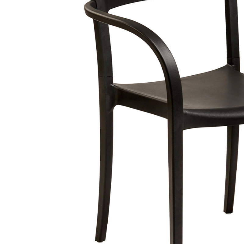 Chaise de salle à manger d'extérieur empilable