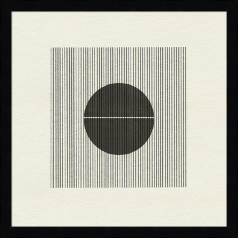 Paper Object No 5 by The Miuus Studio, 17" H x 17" W x 1" D, Black