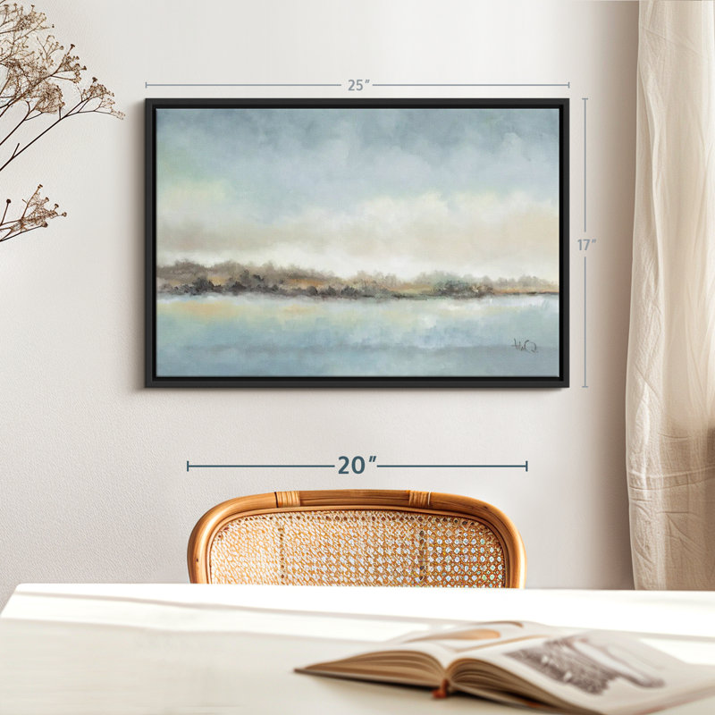 Abstrait «Calm Horizon Canvas Print», H 17 po x l 25 po