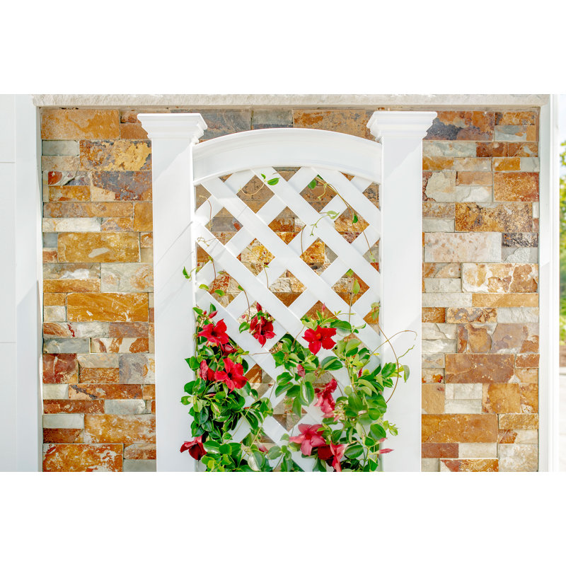 Kensington Vinyl Planter With Trellis