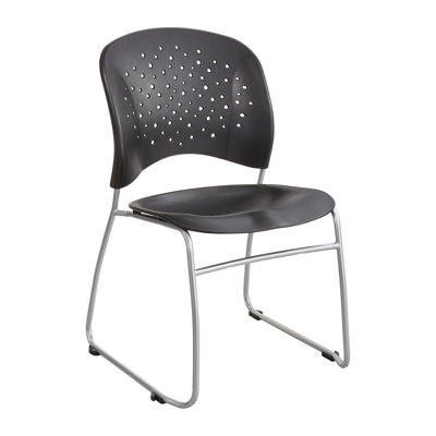 Safco Rêve Series Task Chair, Square Plastic Back, Polyester Seat