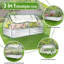 Lit de jardin surélevé en métal galvanisé avec couvercle pour serre 2 pièces 6 x 3 x 3 pi Denishia-96335041-123785065
