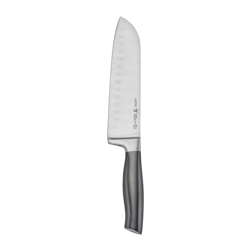 HENCKELS Graphite Hollow Edge Santoku Knife, 7"