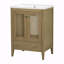 Meuble-lavabo simple 24 po avec plateau en céramique Shenia