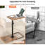 Table-plateau avec accoudoirs à hauteur réglable, plateau pivotant à 360 °, base antidérapante pour manger et travailler