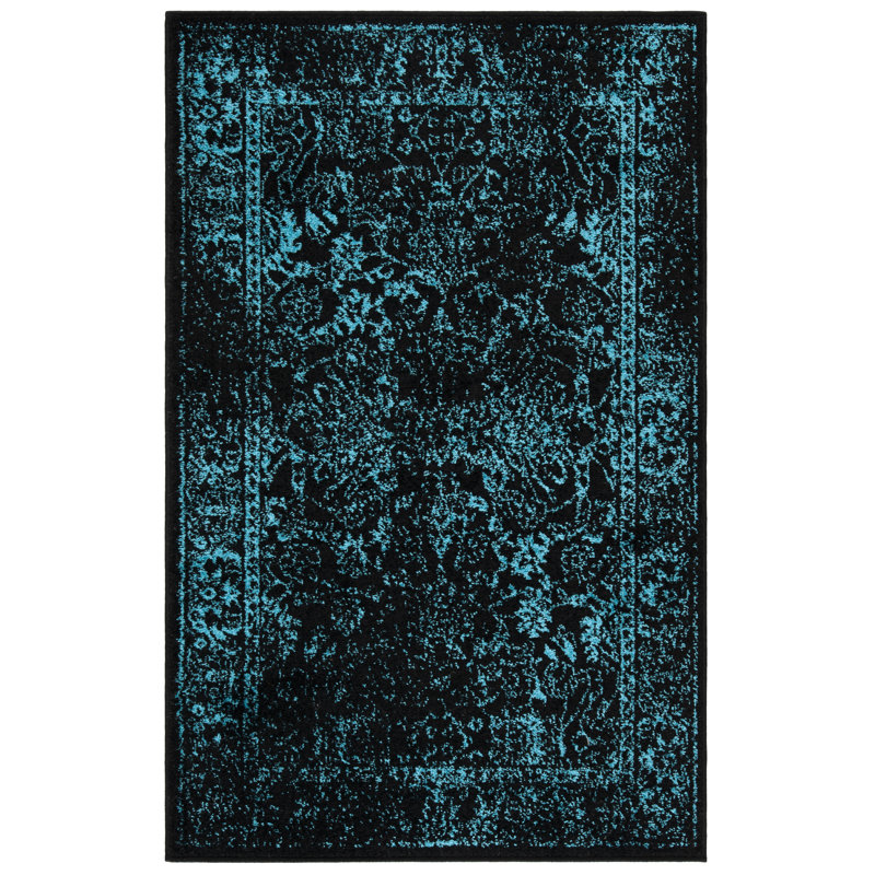 Olius Performance Floral Rug, Rectangle 2' x 3'