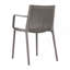 Ensemble de 4 chaises longues en polypropylène toutes saisons empilables gris chaud pour une utilisation au bord de la piscine, au jardin, au restaurant et à l'intérieur-129434987