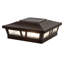 Oxford Solar Powered Integrated LED Aluminium Fence Post Cap Light 6 in. x 6 in. with Base Adapter Included-38507798