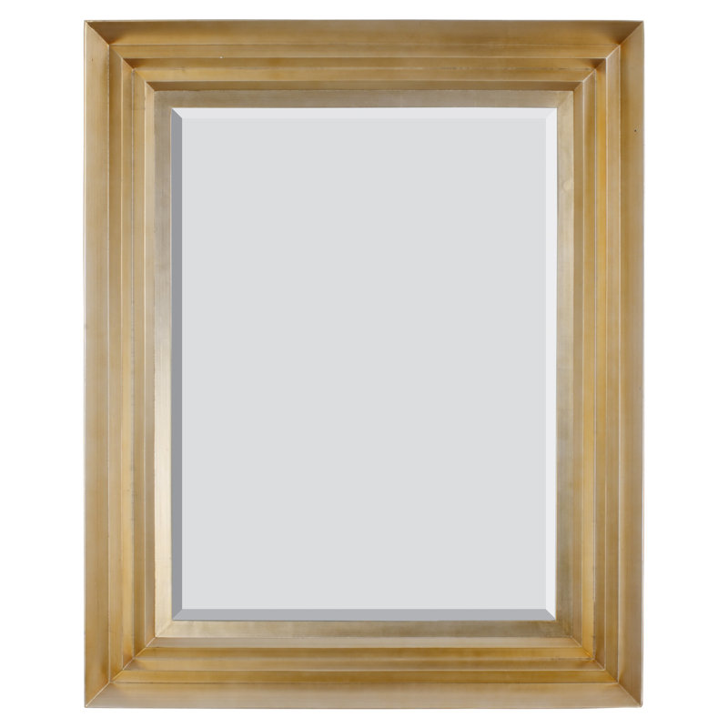 Wood Flat Wall Mirror