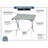 Aluminum Expandable Roll Top Table 28 x 27 in. to 48 x 27 in.