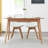 Natural Solid Oak Round Corner Diagonal Leg Telescopic Dining Table, Expandable From 1.2 To 1.6M For Versatile Use