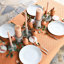 2 Piece Stoneware Table Top Candlestick Set-1276750291