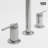 Sterling Widespread 3-Hole Bathroom Faucet, 2-Handle Mid Arc With Lever Handles In Chrome-62211277
