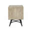 Table de chevet 2 tiroirs en bois d'acacia deux tons