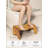 Acacia Folding  Wood Toilet Stool - Round Edge