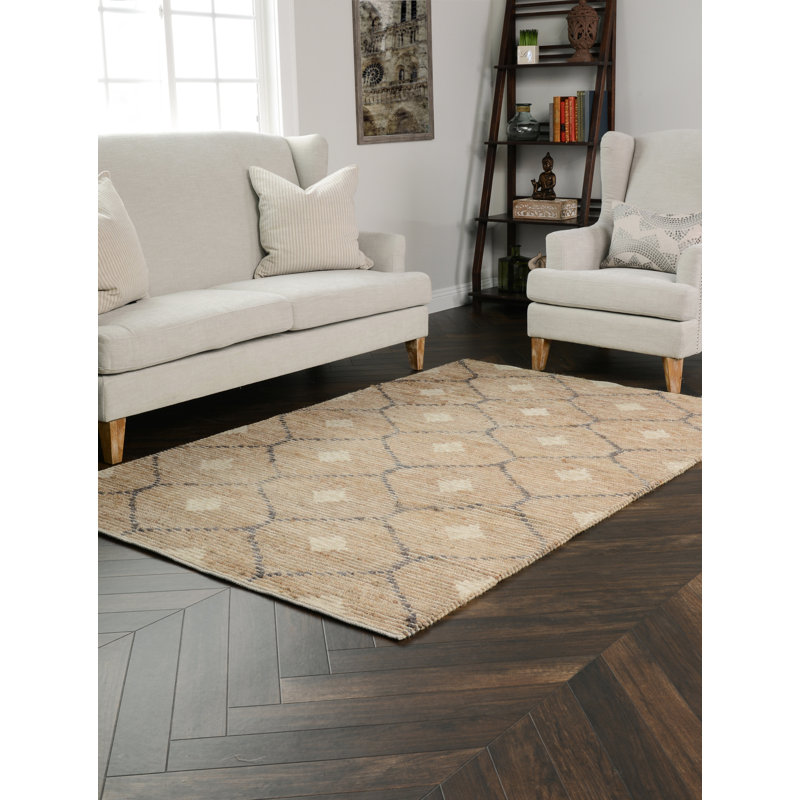 Reign Geometric Area Rug in Brown, Rectangle 8' x 10'