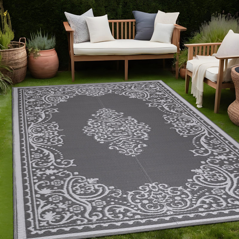 Aldo Oriental Indoor / Outdoor Rug, Rectangle 8' x 10'