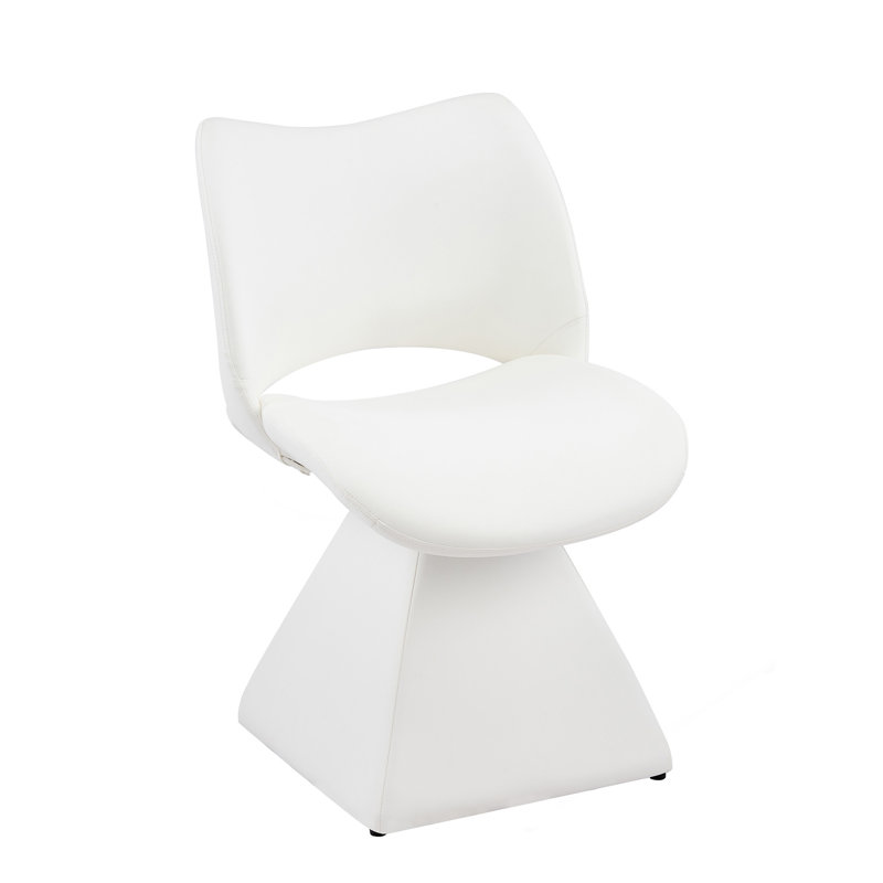 Fauteuil d'appoint pivotant, Blanc