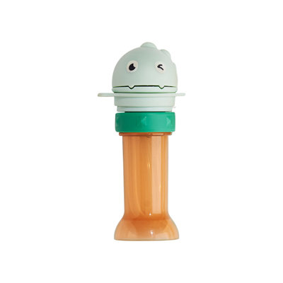Bouteille d'eau Mignon dinosaure pour bébé Adaptateur de bouteille d'eau Couvercle de gobelet pour bouteilles d'eau Convertisseur de bec portatif pour tout-petit avec silicone pour paille
