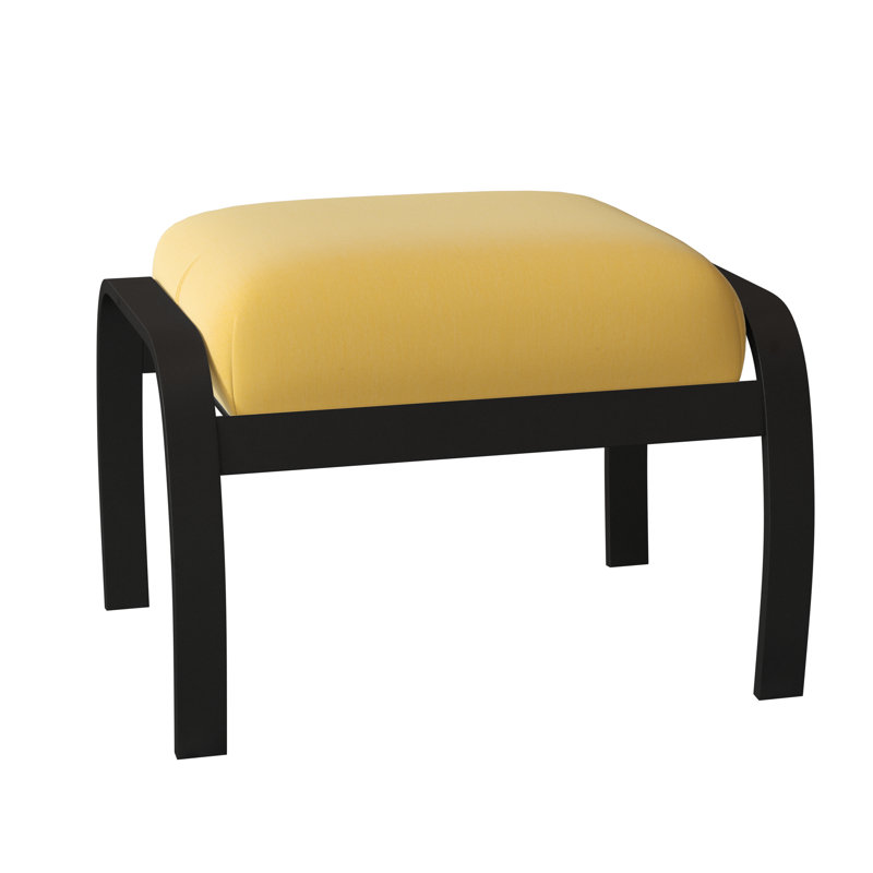 Repose-pieds avec coussin Askar, Désert texturé, Jaune 43A