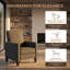 Fauteuil inclinable ultra-confortable 27,5 po avec pieds en hêtre massif | Canapé réglable à 3 positions pour le salon et la chambre à coucher-659854627