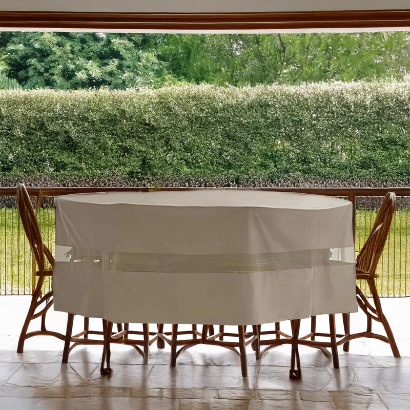 Outdoor Patio Dining Set Cover, Classic Taupe